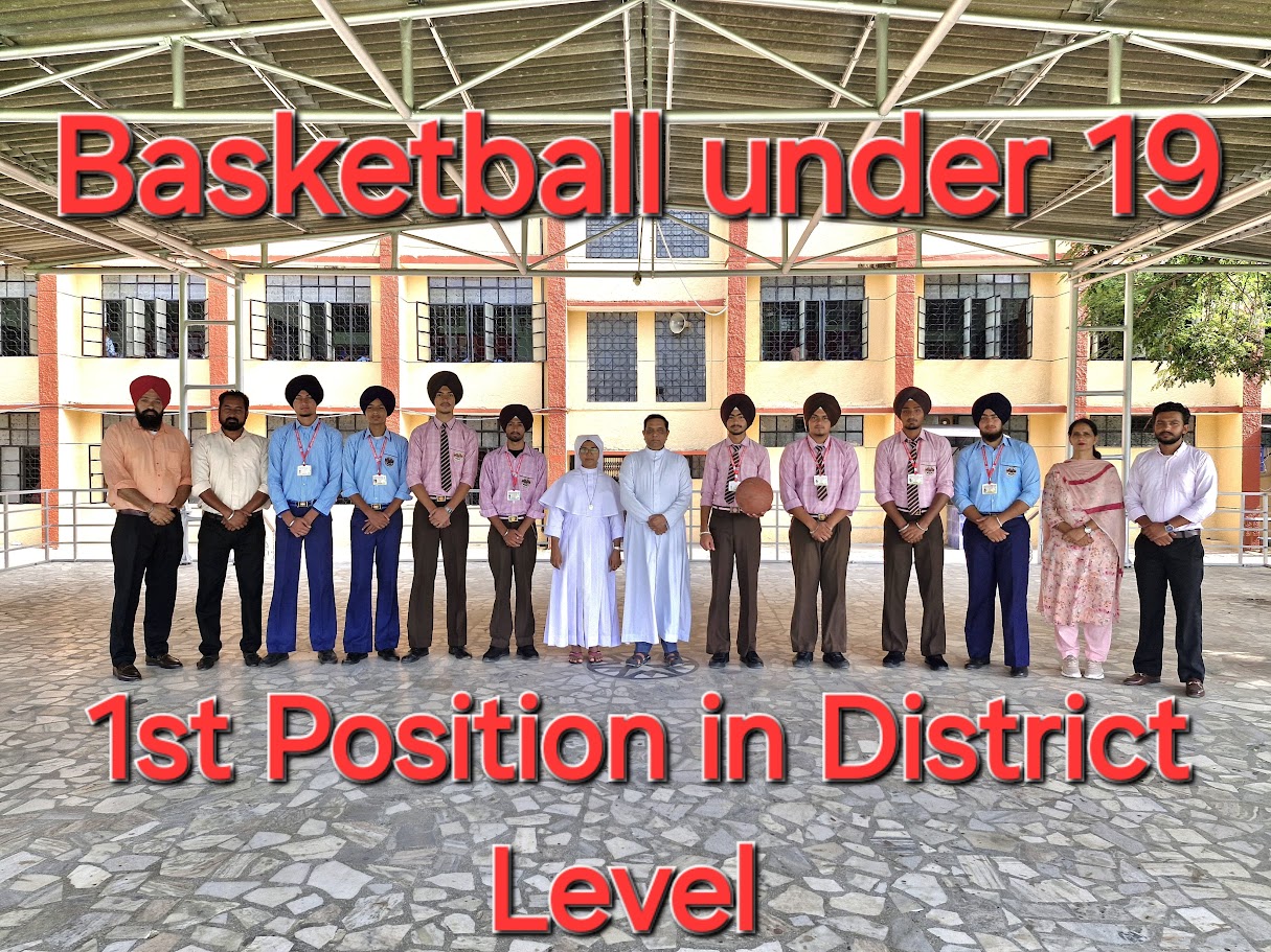 1st Position in Under-19 District Level Basketball Tournament